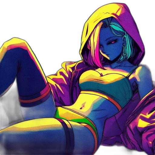 jacket, robot, cyberpunk, concept art transparent PNG cut-out