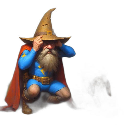 staff, hat, fantasy art, concept art transparent PNG cut-out