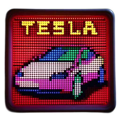 car, robot, pixel art, vaporwave transparent PNG cut-out