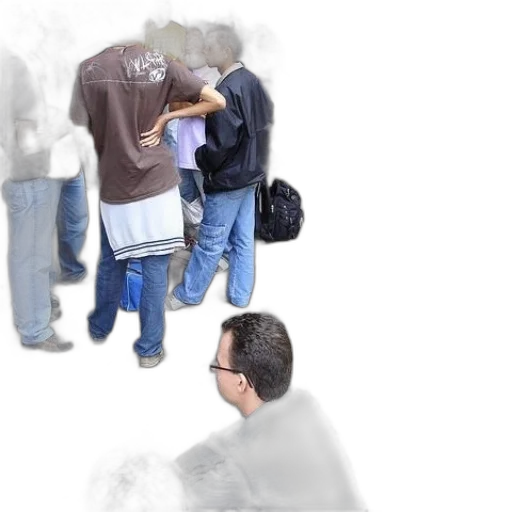 staff, jacket, robot, umbrella transparent PNG cut-out