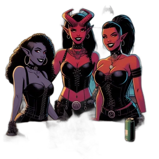comic book art, concept art, fantasy art, cartoon transparent PNG cut-out