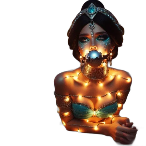 jewelry, mask, crown, 3d render transparent PNG cut-out