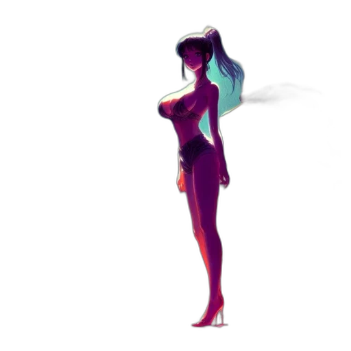 dress, staff, robot, hair transparent PNG cut-out