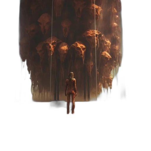 jacket, umbrella, creature, robot transparent PNG cut-out