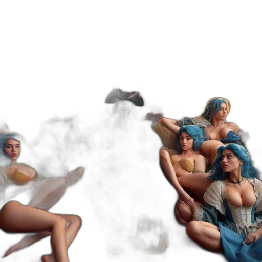 concept art, fantasy art, 3d render, photorealistic transparent PNG cut-out