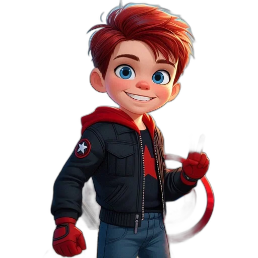 staff, jacket, cartoon, 3d render transparent PNG cut-out