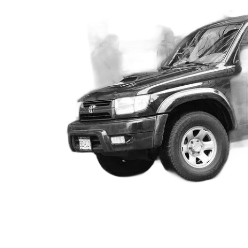 car, weapon, photorealistic, 3d render transparent PNG cut-out