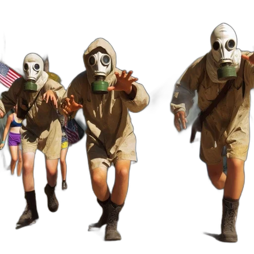mask, jacket, creature, concept art transparent PNG cut-out