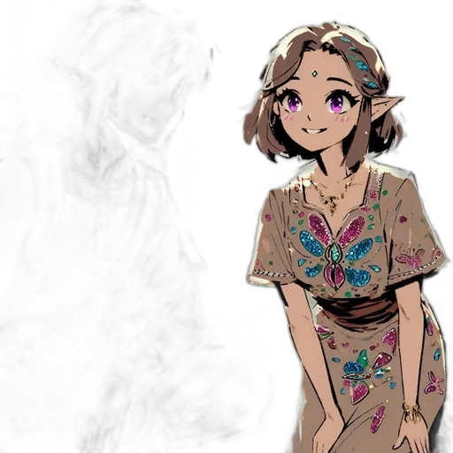 dress, flower, crown, jewelry transparent PNG cut-out