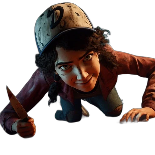weapon, staff, face, hat transparent PNG cut-out