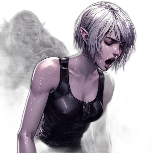 face, mask, comic book art, concept art transparent PNG cut-out