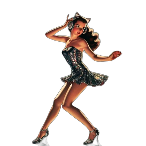 dress, concept art, glamorous, woman transparent PNG cut-out