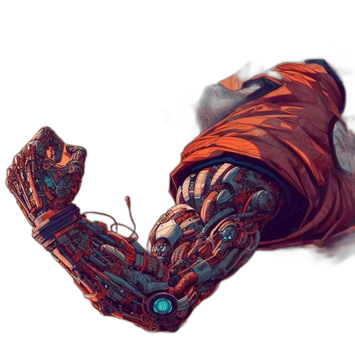robot, creature, weapon, dress transparent PNG cut-out