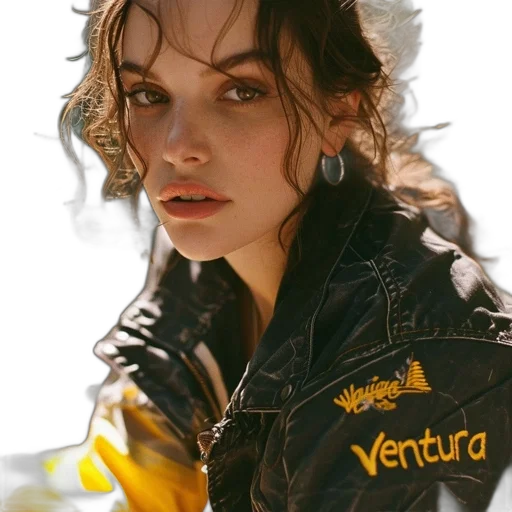 jacket, jewelry, face, hat transparent PNG cut-out