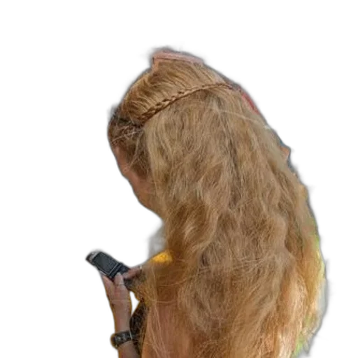 hair, staff, dress, hat transparent PNG cut-out