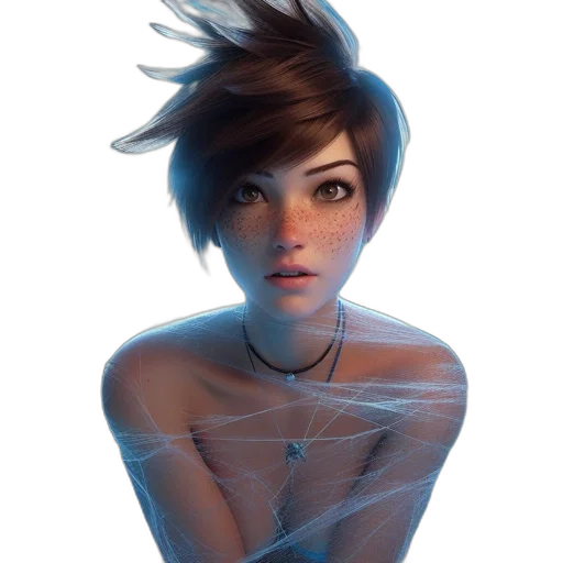dress, face, hair, robot transparent PNG cut-out