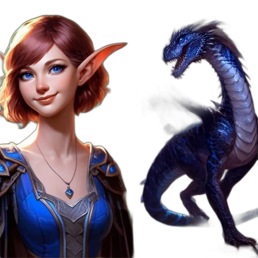 dragon, fantasy art, concept art, pixel art transparent PNG cut-out