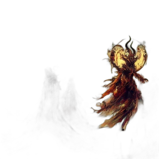 dragon, creature, mask, hair transparent PNG cut-out