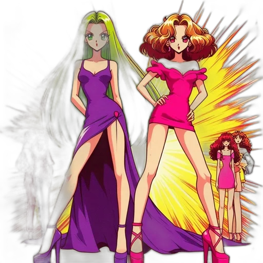 dress, concept art, anime, cartoon transparent PNG cut-out