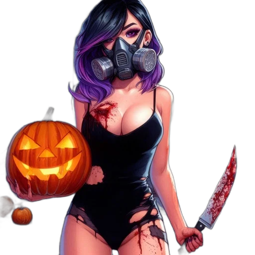 mask, comic book art, concept art, fantasy art transparent PNG cut-out