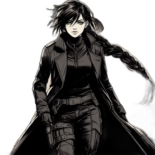 jacket, staff, weapon, sword transparent PNG cut-out