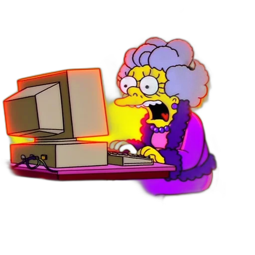pixel art, concept art, selma, elderly transparent PNG cut-out