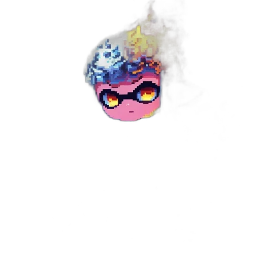 mask, hat, staff, creature transparent PNG cut-out
