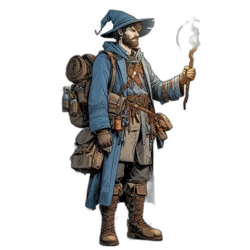 staff, jacket, weapon, concept art transparent PNG cut-out