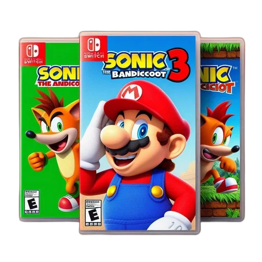3d render, concept art, three, nintendo transparent PNG cut-out