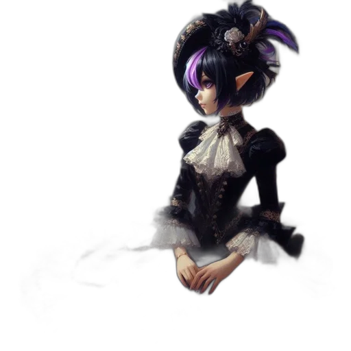 dress, staff, mask, crown transparent PNG cut-out