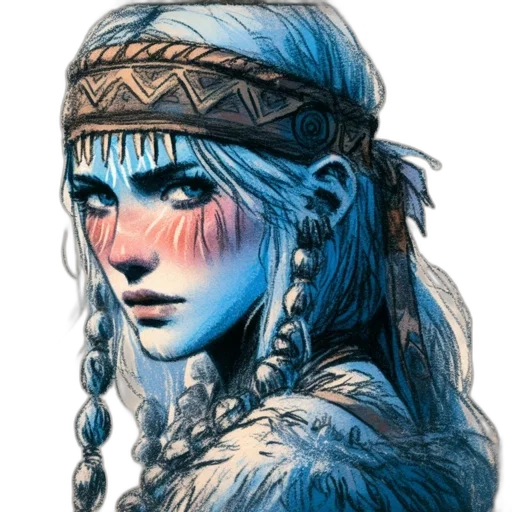 face, hat, hair, jewelry transparent PNG cut-out