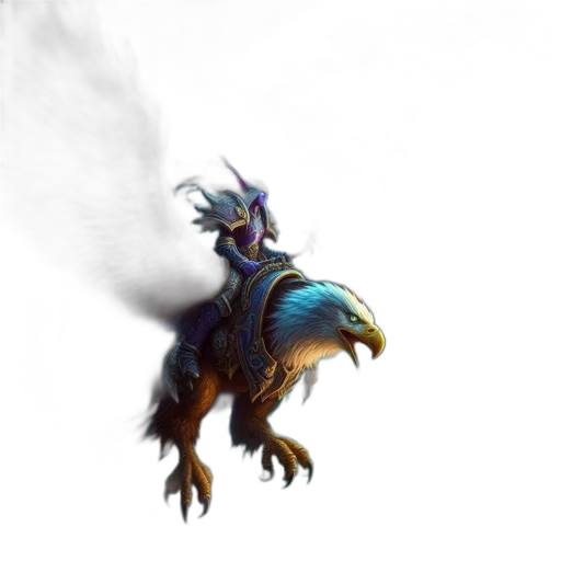dragon, staff, creature, animal transparent PNG cut-out
