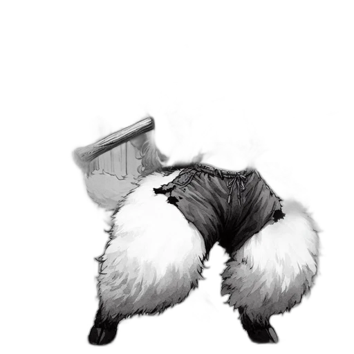 animal, hair, furniture, weapon transparent PNG cut-out