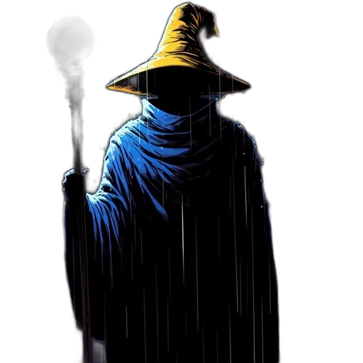 staff, mask, sword, umbrella transparent PNG cut-out