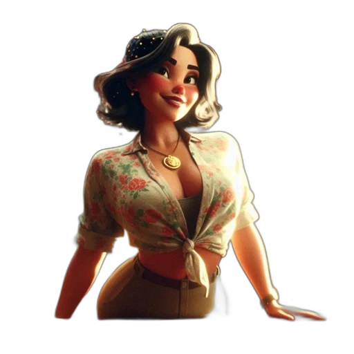 dress, staff, jacket, hat transparent PNG cut-out