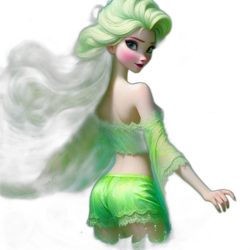 dress, fantasy art, concept art, 3d render transparent PNG cut-out