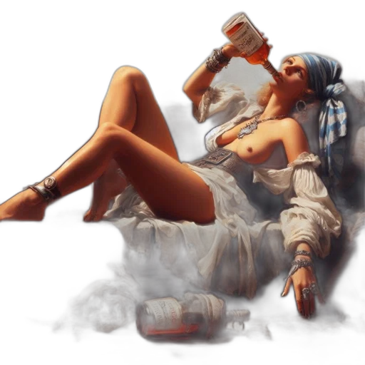 concept art, fantasy art, photorealistic, pixel art transparent PNG cut-out