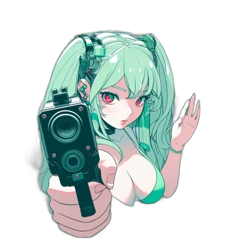 weapon, robot, umbrella, staff transparent PNG cut-out