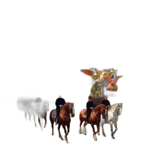 animal, dragon, crown, concept art transparent PNG cut-out