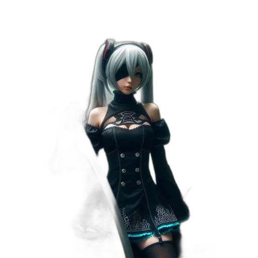 dress, staff, robot, mask transparent PNG cut-out