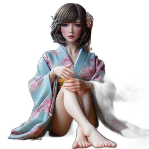 dress, face, fantasy art, photorealistic transparent PNG cut-out
