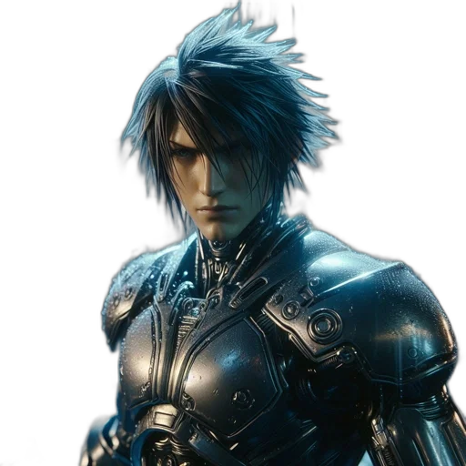 hair, concept art, fantasy art, 3d render transparent PNG cut-out