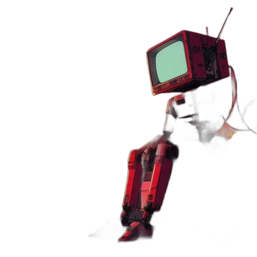 robot, weapon, staff, creature transparent PNG cut-out