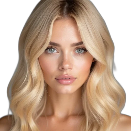 hair, face, crown, jewelry transparent PNG cut-out