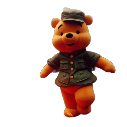 staff, hat, animal, 3d render transparent PNG cut-out