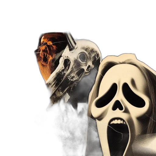 mask, concept art, photorealistic, comic book art transparent PNG cut-out