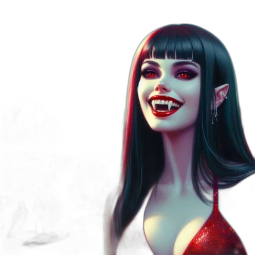 face, fantasy art, concept art, comic book art transparent PNG cut-out