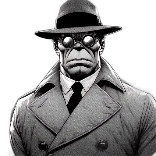 mask, face, jacket, comic book art transparent PNG cut-out
