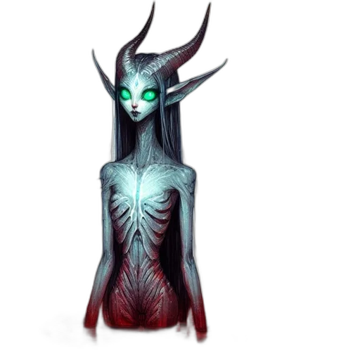 creature, mask, staff, dress transparent PNG cut-out