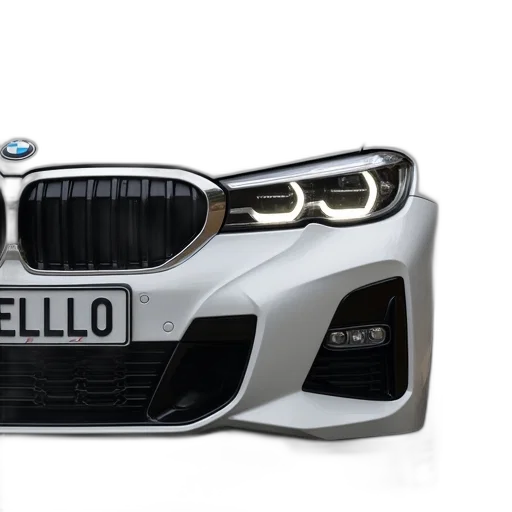 car, 3d render, close-up, front transparent PNG cut-out